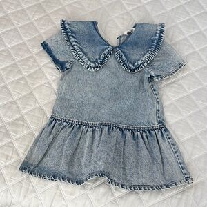 Sea New York Blue Denim Kids Casual Dress